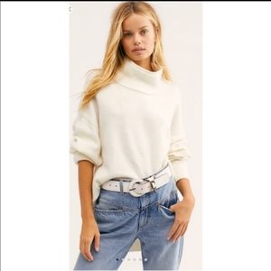 Free People Afterglow mock neck sweater